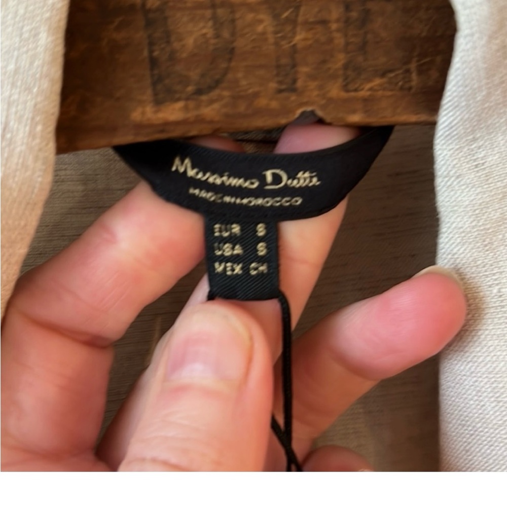 Massimo Dutti Light Beige trench coat wrap dress, NWT, S - Picture 2 of 12